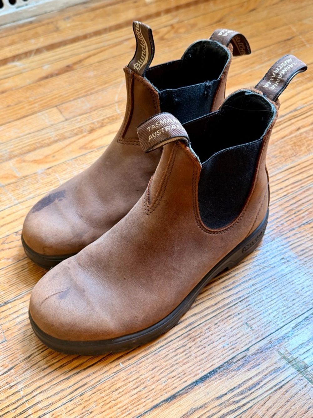 Blundstone Brown Chelsea Boots Rustic Brown